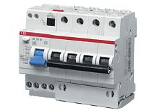 Дифференциальный автоматический выключатель DS204 4 полюса, 63А, Тип AC, х-ка C, 30мА | код. 2CSR254001R1634 | ABB 